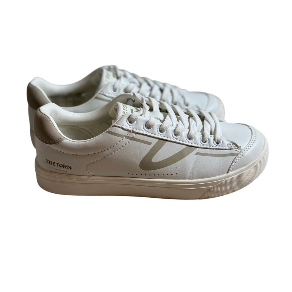 Tretorn sneakers women's Serve casual white man made lace up Sz 7